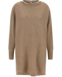 Brunello Cucinelli - 'precious Collar' Dress - Lyst
