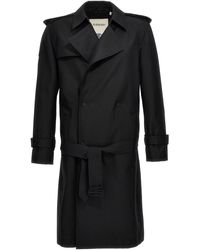 Burberry - Double-breasted Maxi Trench Coat - Lyst