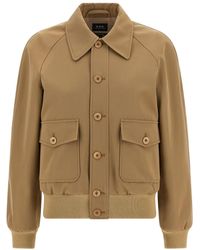 A.P.C. - Cotton And Wool Jacket - Lyst