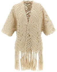 Brunello Cucinelli - 'opera Dazzling Macramé' Cardigan - Lyst