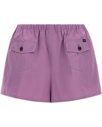 Prada - Poplin Shorts - Lyst