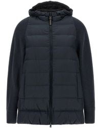 Brunello Cucinelli - Padded Jacket With Knitted Sleeves - Lyst
