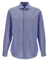 Borriello - 'falso Unito' Cotton Shirt - Lyst