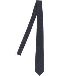 Saint Laurent - Krawatte Mit Punktmuster - Lyst