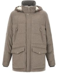 Brunello Cucinelli - Membrane Wool Flannel Parka - Lyst