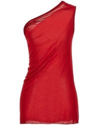 Rick Owens - Athena T Top Rosso - Lyst
