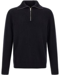 Zanone - Cashmere Half-Zip Sweater - Lyst