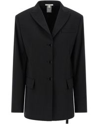 Nensi Dojaka - Belt Blazer - Lyst