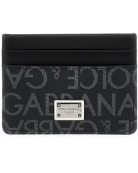 Dolce & Gabbana - Kartenetui Aus Jacquard Mit Logo - Lyst