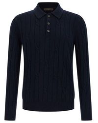 Zanone - Cashmere Polo Shirt - Lyst