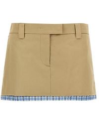 Miu Miu - Gonna mini layered - Lyst