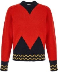 Marni - Geometric Intarsia Knit Sweater - Lyst