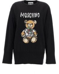Moschino - Teddy Bear Maglioni Nero - Lyst