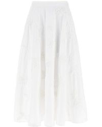 ROTATE BIRGER CHRISTENSEN - 'flower Maxi' Skirt - Lyst