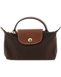 Longchamp - Clutch Bag With 'le Pliage Original' Handle - Lyst