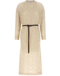 Brunello Cucinelli - 'dazzling Abstact Leaf' Dress - Lyst