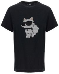 Karl Lagerfeld - T-shirt 'Ikonik 2,0 choupette' - Lyst