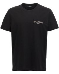 Balmain - 'silver Vintage' T-shirt - Lyst