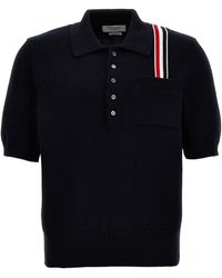 Thom Browne - 'jersey Stitch' Polo Shirt - Lyst