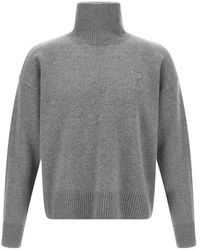 Ami Paris - Maglione Logo Puff - Lyst