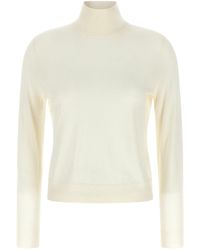 Vince - Off- Cashmere And Silk Turtleneck Sweater - Lyst