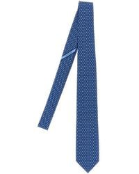 Ferragamo - Gancini Pois Cravatte Blu-Uomo - Lyst