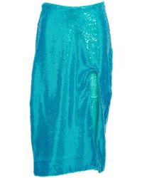 Ganni - Sequin Midi Skirt - Lyst