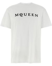 McQueen - Flocked '' T-shirt - Lyst