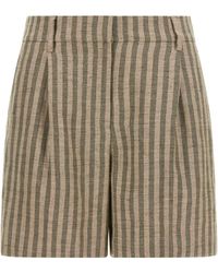 Brunello Cucinelli - Striped Bermuda Shorts - Lyst