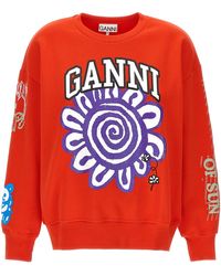 Ganni - 'magic Power' Sweatshirt - Lyst