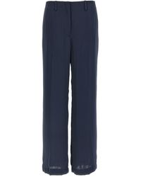 Theory - Silk Effect Trousers - Lyst