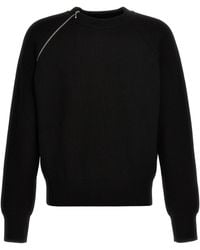 Burberry - Zip Detail Sweater - Lyst
