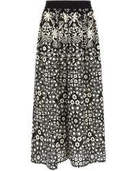 Max Mara - Cotton Flared Pants - Lyst