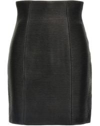 Balmain - 'hw Rolled' Skirt - Lyst