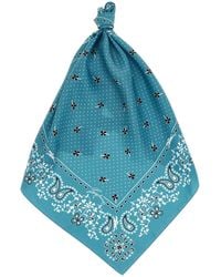 Longchamp - French Bandana Print Silk Scarf - Lyst