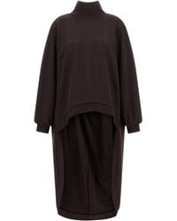 DI.LA3 PARI' - Di. La3 Pari' The Asymmetric Elongated-Hem Sweatshirt - Lyst