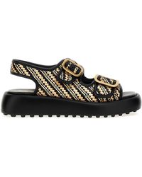 Tod's - Double Buckle Sandals - Lyst