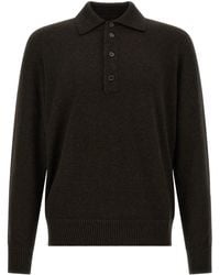 ZEGNA - Wool And Cashmere Polo Shirt - Lyst