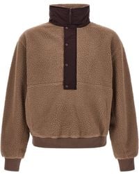 Entire studios - 'system Half Zip Fleece ' Fleece Sweatshirt - Lyst