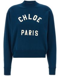 Chloé - Sweatshirt Mit Logo - Lyst
