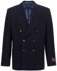 Etro - 'decorative Basting' Blazer - Lyst