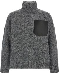JW Anderson - 'leather Patch Pocket' Sweater - Lyst