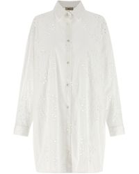 Herno - 'broderie Anglaise' Shirt - Lyst