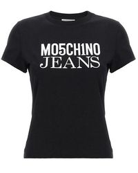 MO5CH1NO JEANS - MOSCHINO - T-shirt stampa logo - Lyst