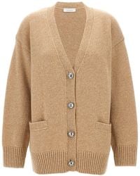 Rabanne - Logo Button Cardigan Sweaters And Cardigans - Lyst