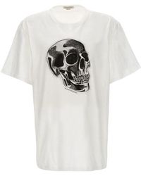 McQueen - T-Shirt Con Stampa - Lyst