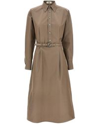 Fendi - Chemisier Midi Dress - Lyst