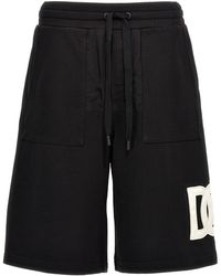Dolce & Gabbana - Bermuda-Shorts Mit Logo - Lyst
