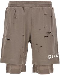 Givenchy - Bermuda-Shorts Mit Destroyed-Effekt - Lyst