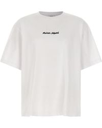Maison Kitsuné - Logo Embroidery T-shirt - Lyst